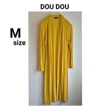 DOU DOU 드레이프감 롱 가디건 루즈핏 M 산황색 도두
