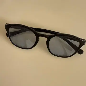안경 타원형 블루칼라 렌즈 진즈