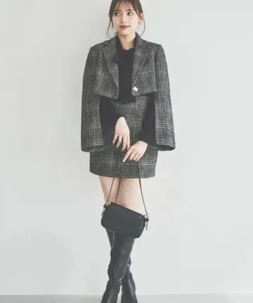 dazzlin 자켓 스커트 트위드 셋업