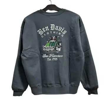 [ BEN DAVIS ] LOWRIDER EMB CREW CHACOAL