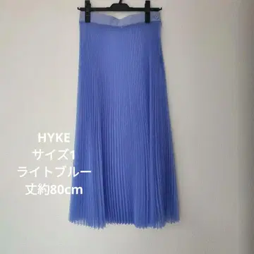 HYKE 라이트 블루 플리츠 스커트 사이즈 1
