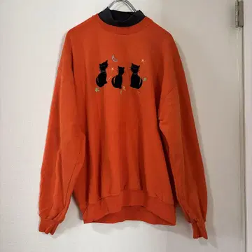 90s 빈티지 미국 빈티지 의류 할로윈 고양이 애니멀 동물 맨투맨