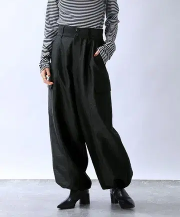 JEANASIS 블랙 카고 팬츠