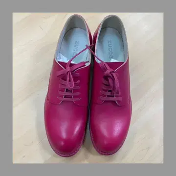 zucca 사이즈 25cm 가죽 신발 여성용 미사용품 레드