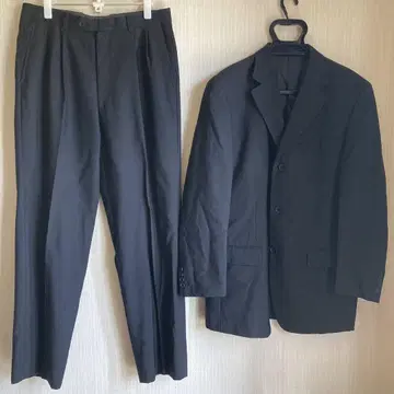 CERRUTI 1881 블랙 비즈니스 정장 자켓과 팬츠 세트