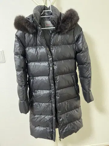 다운 코트 후드 부착