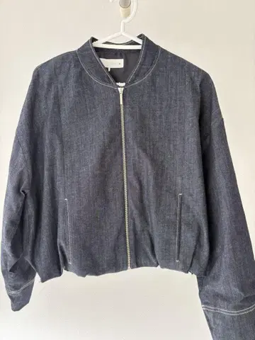 택 포함 새상품 ZARA 노카라 데님 자켓