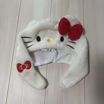 HELLO KITTY 고양이 귀 리본 포함 모자