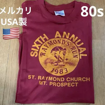 80s 헤인즈 T셔츠 USA 제조