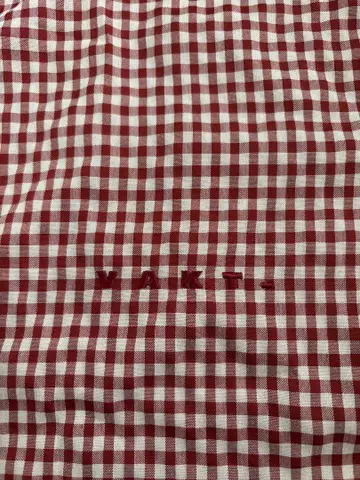 VAKT. Knapsack / 깅엄 체크 빨간색 완판템