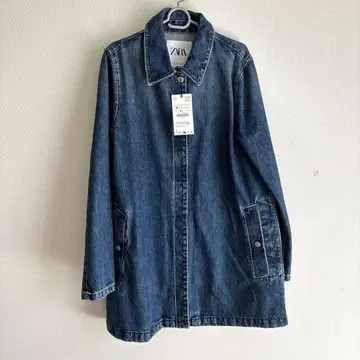 택 포함 새상품 ZARA 데님 트렌치코트 자켓