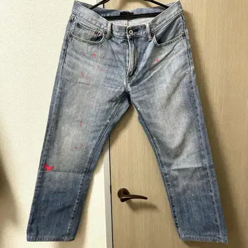 유니클로 페인트 데님