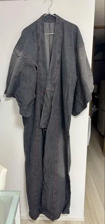 데님 기모노 그레이