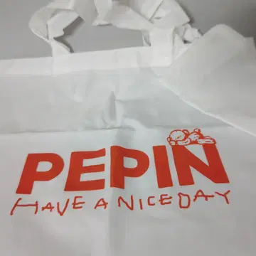 페핀 에코백 화이트