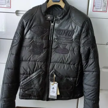 DEGNER 블랙 싱글 라이더 자켓