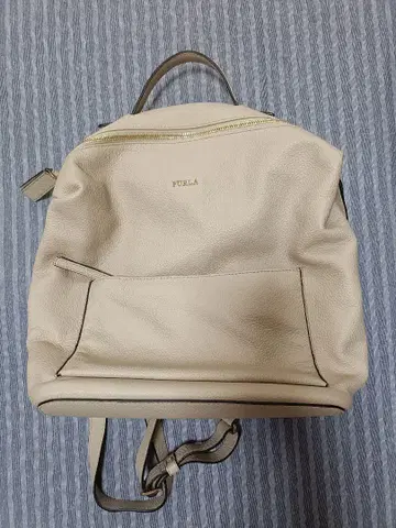 FURLA 베이지 가죽 백팩