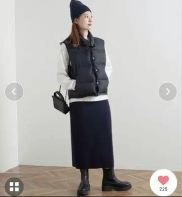 프레임워크 밀라노리브 타이트 스커트