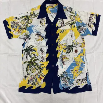 ALOHA TROPICAL 빈티지 알로하 셔츠 오키나와 패턴 L 사이즈