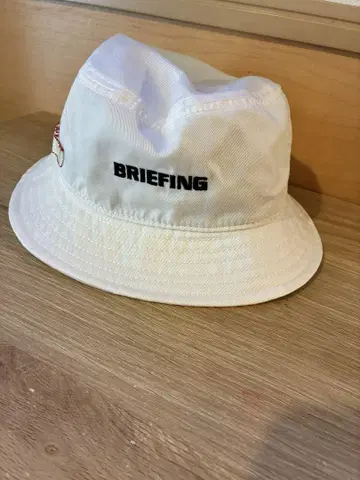 BRIEFING 화이트 버킷햇 L 사이즈