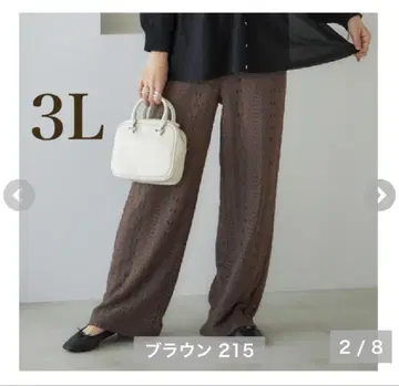 다나카 리나 mysa 레이스 팬츠 3L 브라운 새상품 시마무라