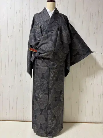 신품 후지 실크 도키에몬 본장 진흙 오시마 명주 m4345 꽃눈꽃 패턴