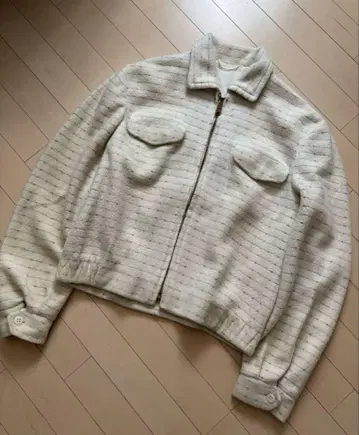 60s short jacket 폴리울 boafleece풍 보더