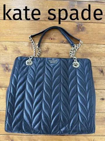 SALE! kate spade 체인 숄더백 블랙 퀼팅