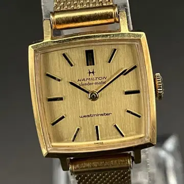 [ 귀중 ] 해밀턴/슬렌더매틱/자동/20mm/여성용 손목시계/스퀘어