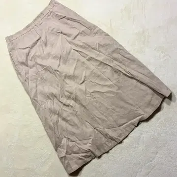 안비바렌스 플레어 스커트 마 혼방 허리밴딩 베이지 계열 여성용 M