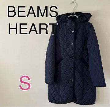 새상품급 BEAMS HEART 퀼팅 코트 총 안감 2way