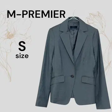 M-PREMIER 에무프레미에 새상품급 그레이 테일러드 자켓 울