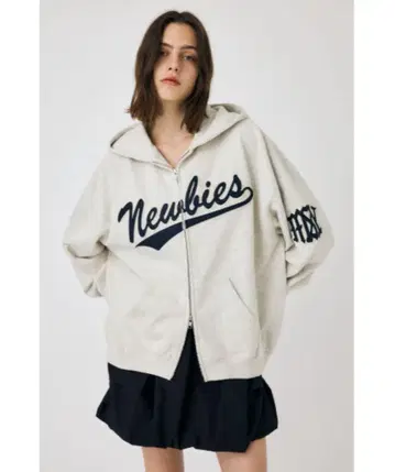 MOUSSY PATCHED OVERSIZED ZIP 후드티