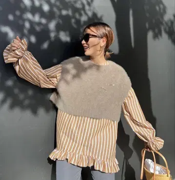 미사용 택 포함 로지몬스터 rosymonster 네이비 네이비 숏 베스트