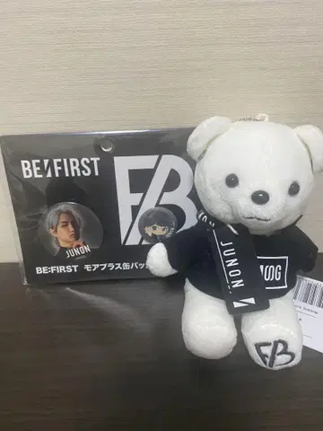 BE:FIRST JUNON 주논 봉제 인형 곰 캔 배지