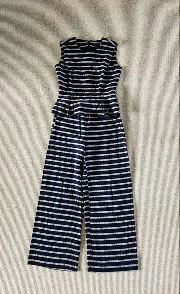 BARNEYS NEW YORK 스트라이프 셋업 네이비 36