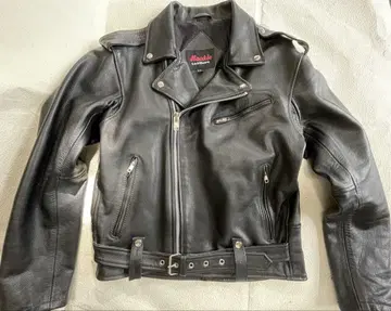 ROOKIE LEATHERS 더블 라이더 자켓 소가죽 사이즈 LL