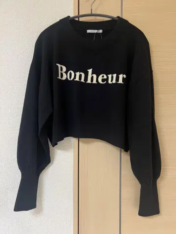 택 포함 새상품 DouDou 로고 니트
