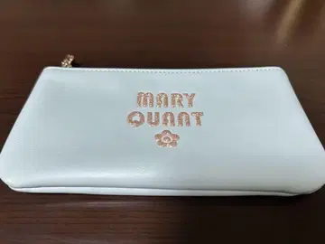 MARY QUANT 마리콴트 글리터 레트로 로고 플랫 펜 케이스