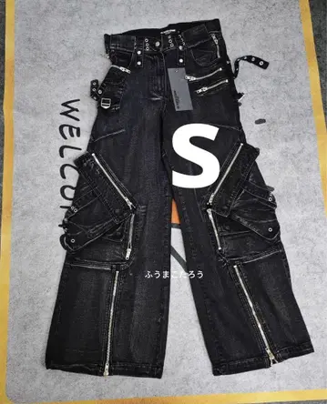 NO/FAITH STUDIOS CARGO DENIM PANTS S