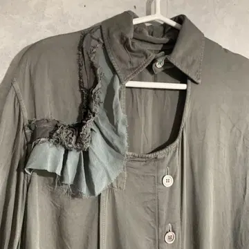 초레어 y s 요지 야마모토 가슴 트임 프릴 셔츠