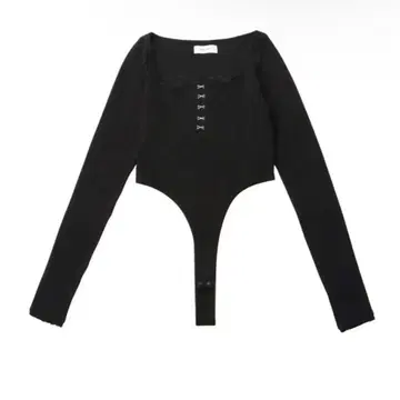 aclent 프론트 훅 레이스 바디수트