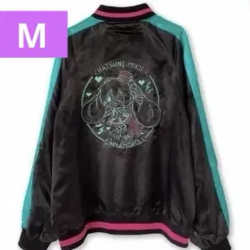 하츠네 미쿠 시나모롤 블루종 스카잔 산리오 여성용 블랙 M