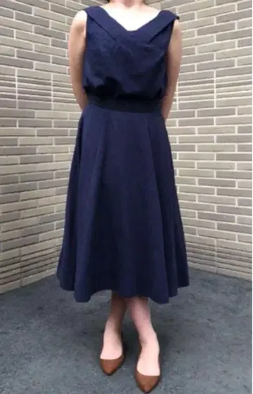 AMBALI 코튼 네이비 셋업