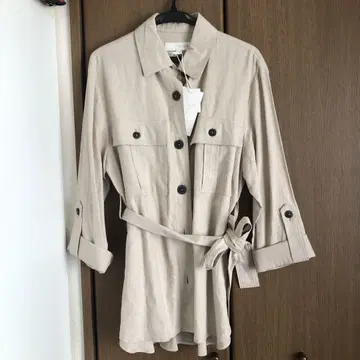 ZARA 린넨 혼방 사파리 자켓 M 새상품