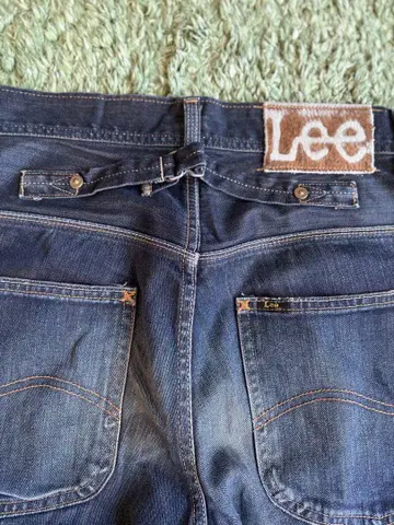 Lee COWBOY 센터 리벳 데님 신치 벨트