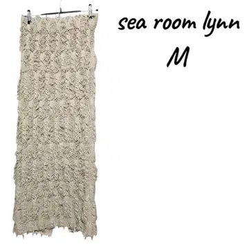 sea room lynn 프릴 롱 스커트 M 베이지