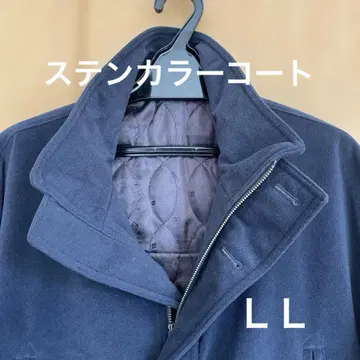 블랙 스텐카라 코트 LL
