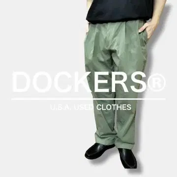 USA 구제 의류 정품 DOCKERS 테이퍼드 2턱 팬츠 CP1-838