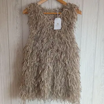 새상품 sasquatch fabrix 정가 56000엔 프린지 퍼 베스트