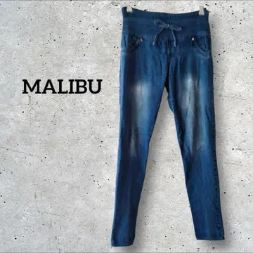 1점 한정 MALIBU 데님 팬츠 하의 허리밴딩 청바지